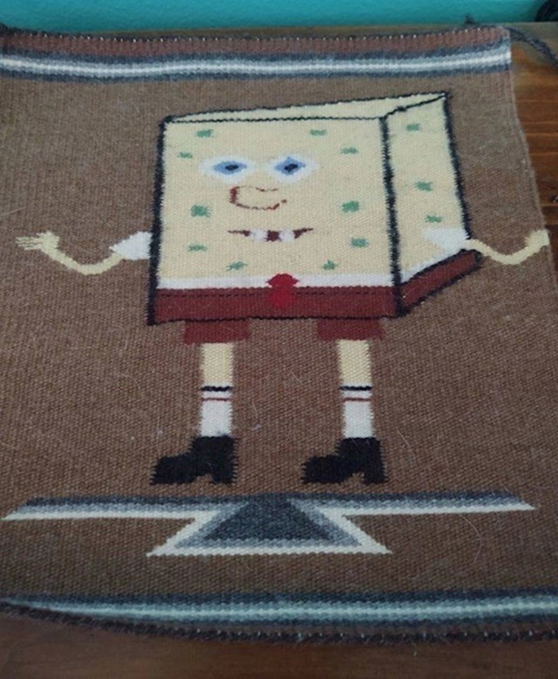 "Moj najdraži crtani lik iz djetinjstva je Spužva Bob, a to je znala i moja baka koja mi je napravila ovaj pomalo čudan tepih."