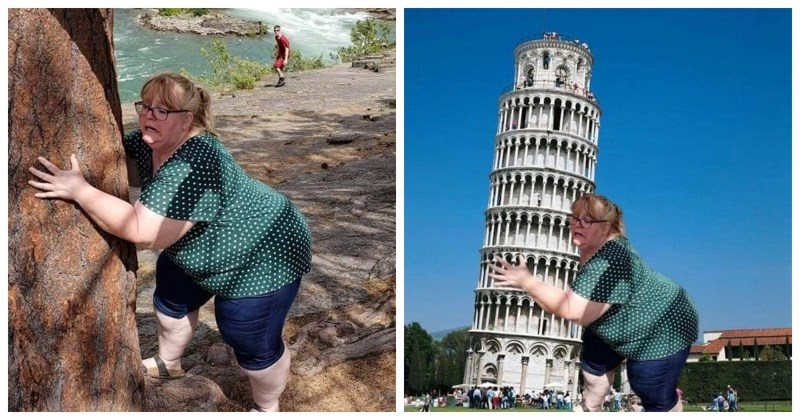 Komična fotka s odmora jedne žene postala je inspiracija majstorima Photoshopa, ideje su genijalne