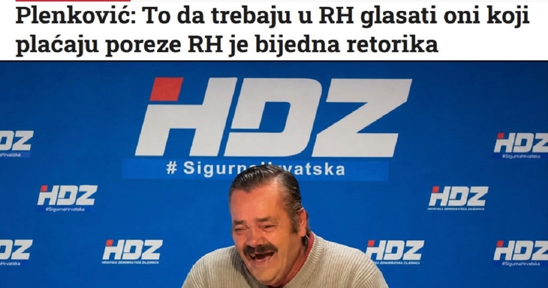 Nakon Plankovićeve izjave kojom brani pravo glasanja dijaspore na izborima, svi dijele ovu sliku