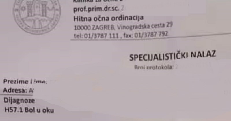 Nalaz s hitne u Zagrebu munjevito se širi mrežama, sve će vam biti jasno kad vidite uzrok ozljede