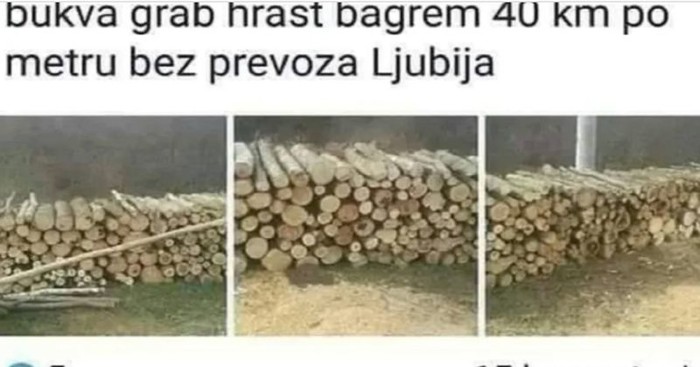 Tip prodaje drva za ogrjev preko Fejsa, jedan komentar ukrao je svu pažnju