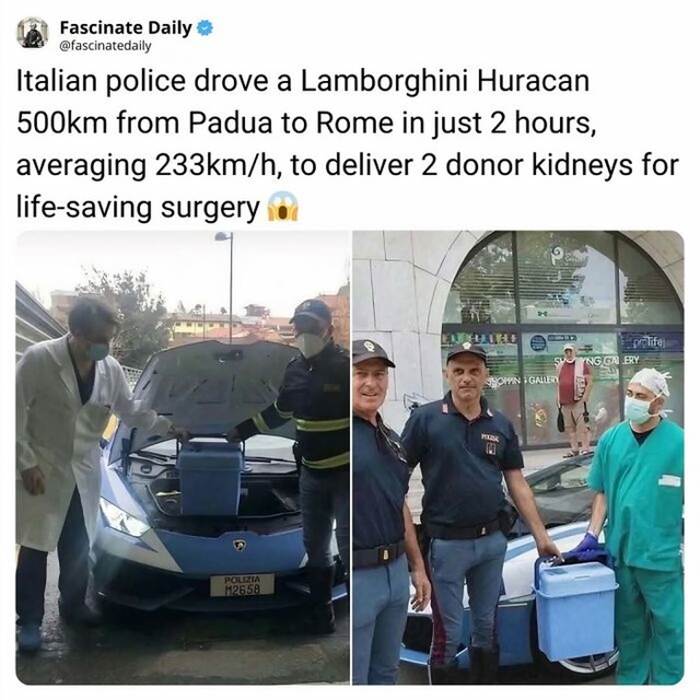Policijski Lamborghini spašava živote