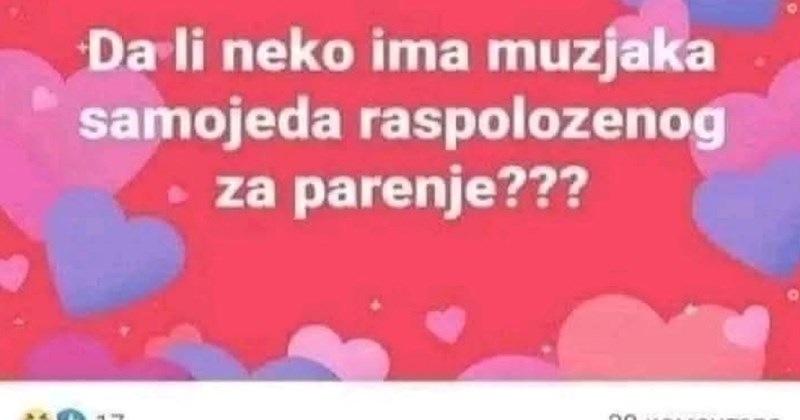Preko Fejsa su tražili mužjaka samojeda za parenje, jedan komentar brzo se istakao i nasmijao regiju