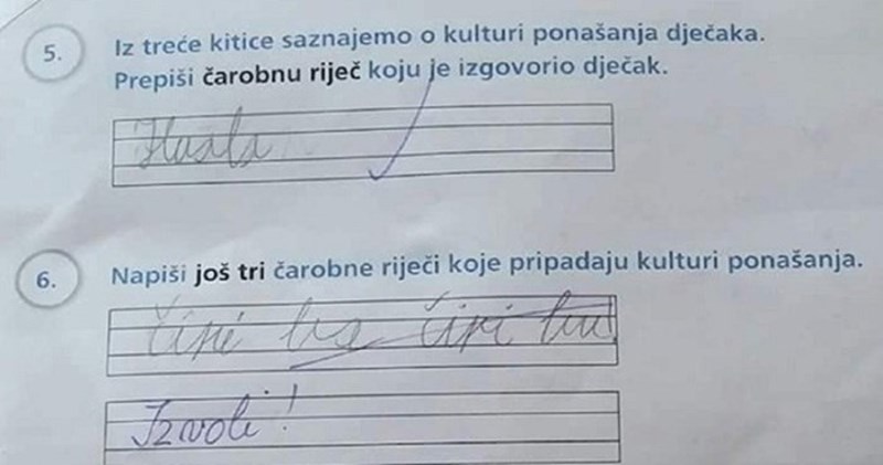 Učenik je oduševio učiteljicu odgovorom na jedno pitanje, ovo je preslatko