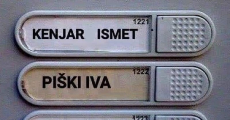 Imena na interfonu jedne zgrade u regiji izazvala su salve smijeha na mrežama, ovo morate vidjeti!