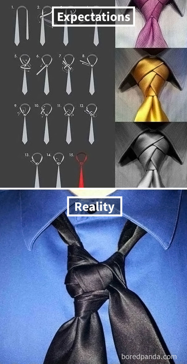 Neuspjeli čvor na kravati