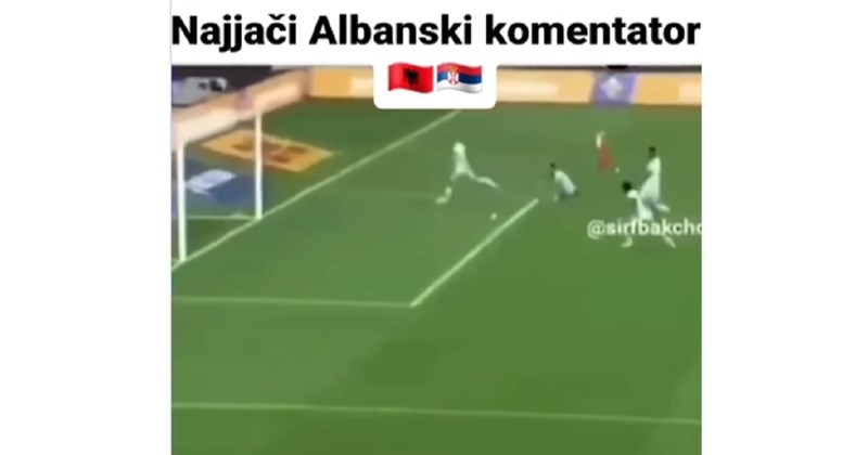 Snimka albanskog komentatora nakon bizarne ozljede igrača danima nasmijava regiju, urnebesna je!