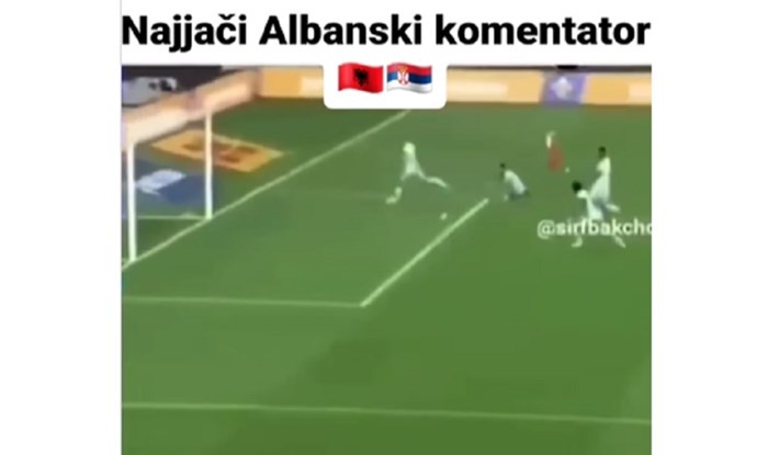 Snimka albanskog komentatora nakon bizarne ozljede igrača danima nasmijava regiju, urnebesna je!
