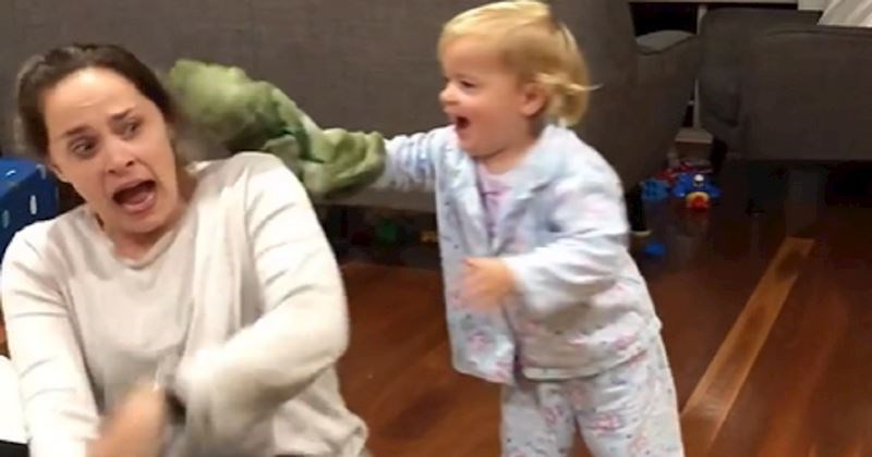 Mama se strašno "uplašila" zbog ove podvale njene curice, preslatka reakcija klinke će vas rastopiti
