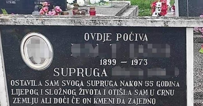 Bizarno "romantična" nadgrobna ploča jednog para teški je hit na mrežama, morate vidjeti