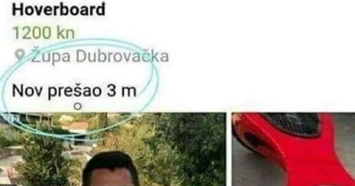 Tip iz okolice Dubrovnika prodaje hoverboard, urnebesan detalj u oglasu ukrao je svu pažnju
