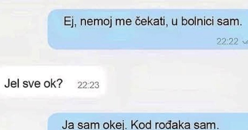 Otkazala je dogovor jer je morala rođaku u bolnicu, komični obrat nasmijao je ekipu na Fejsu