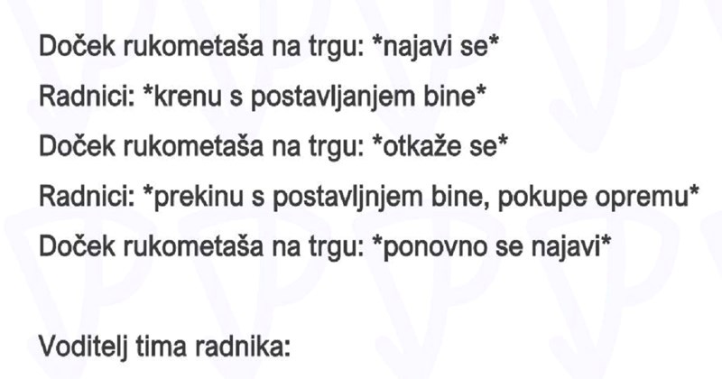 Nakon prepucavanja oko dočeka rukometaša, svi dijele ovu foru. Morate ju vidjeti!