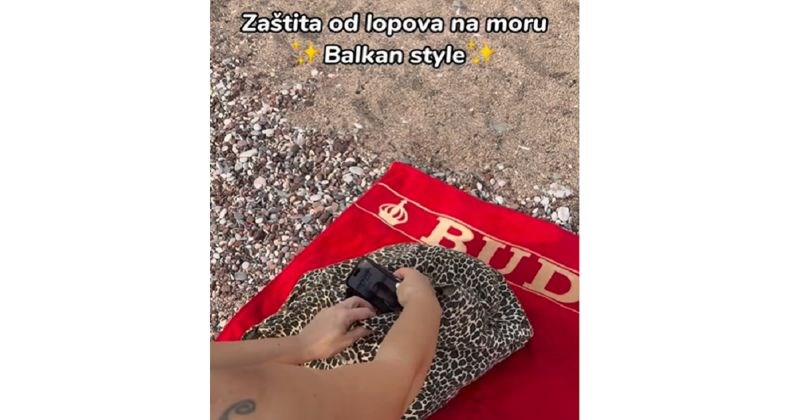 Fora prikazuje kako Balkanci na plaži štite stvari od lopova, urnebesna je i totalno pogođena