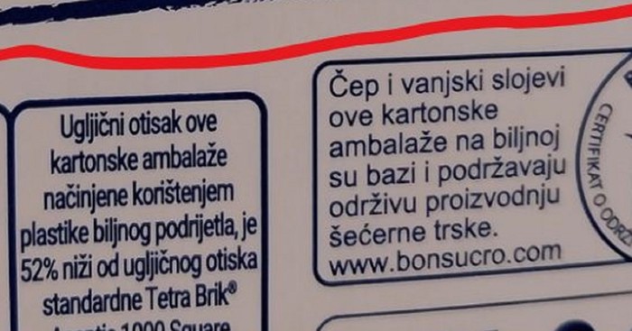 Na ambalaži jednog našeg mlijeka osvanule su neobične poruke kupcima, ljudima nisu baš sjele