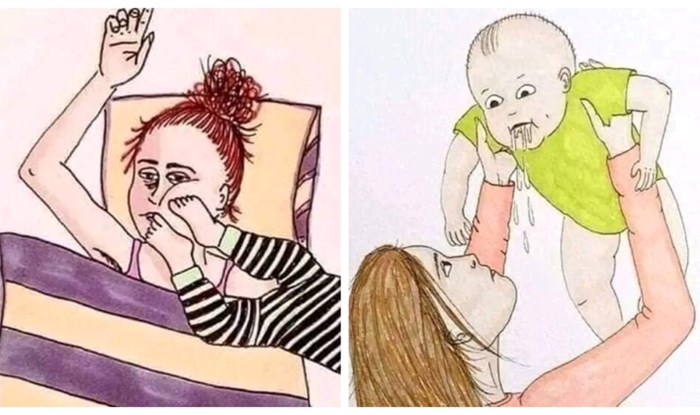 14 ilustracija koje na komičan način dočaravaju sve one sitne muke koje dolaze s majčinstvom