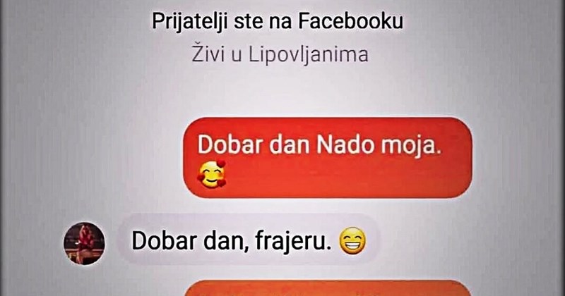 Tip je upao curi ljigavim uletom, njen odgovor nasmijao je Fejs dok ga on još pokušava shvatiti