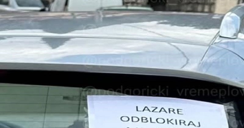 Poruka na autu Crnogorca Lazara masovno se dijeli regijom, morate vidjeti što mu je poručila bivša