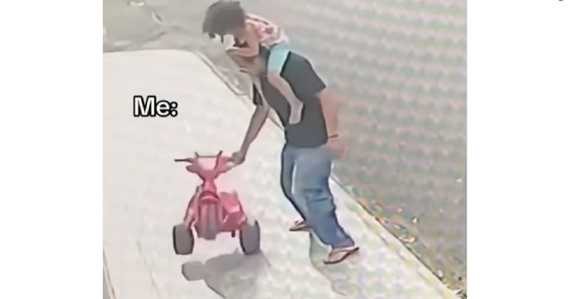 Nadzorna kamera uhvatila je trenutak panike jednog oca, urnebesan rasplet situacije apsolutni je hit