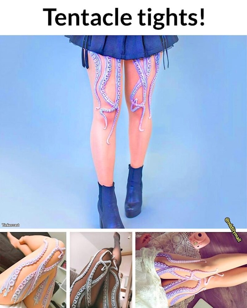 Ne znamo što bismo s ovim, ali nekako je zaslužilo svoje mjesto u galeriji. Dame i gospodo, najlonke s pipcima hobotnice!