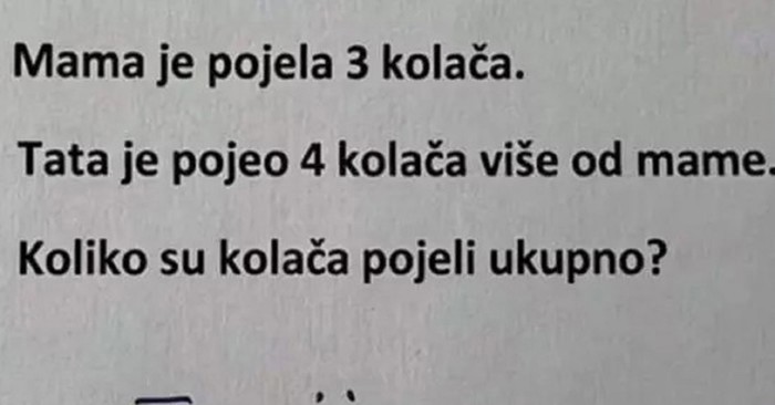 Odgovor učenika na matematički zadatak obišao je Hrvatsku, genijalan je