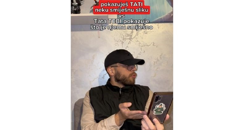 Video prikazuje situaciju kad djeca pokažu foru roditeljima i odmah požale, totalno je istinit