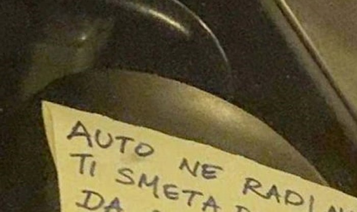 Poruka viđena na automobilu u Splitu širi se društvenim mrežama, morate vidjeti autorov prijedlog