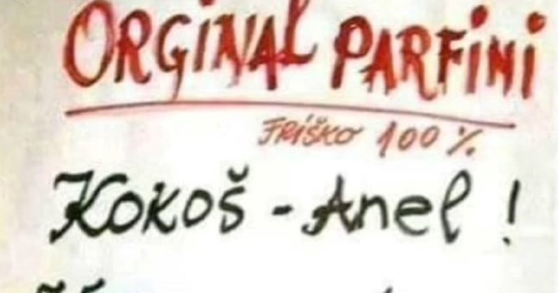 Lista parfema trgovca s buvljaka izazvala je salve smijeha u regiji, bolju ponudu nećete naći