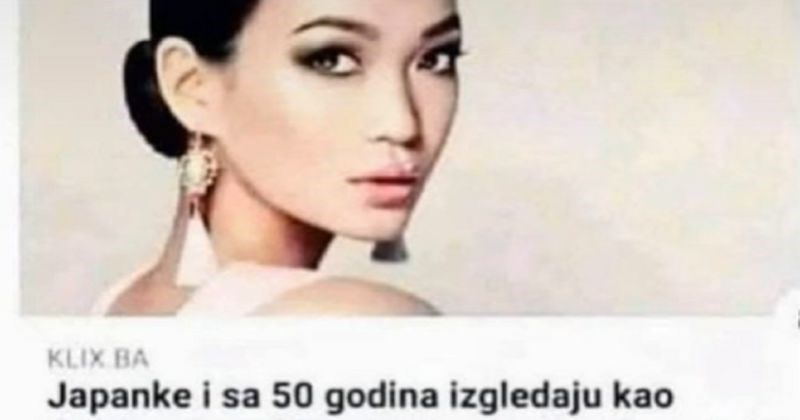 Bosanac je totalno krivo shvatio tajnu mladolikog izgleda Japanki i nastao je ovaj biser, hit je
