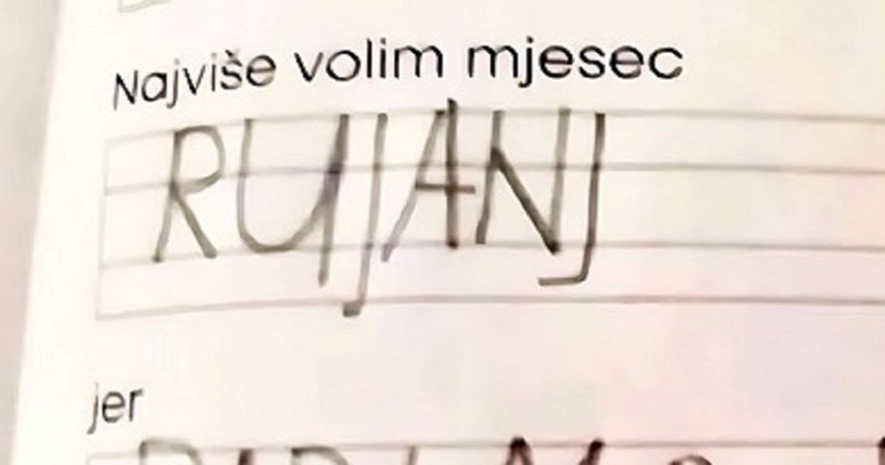 Učenikov genijalan razlog zašto najviše voli rujan nasmijao je ekipu na Fejsu, a i vas će