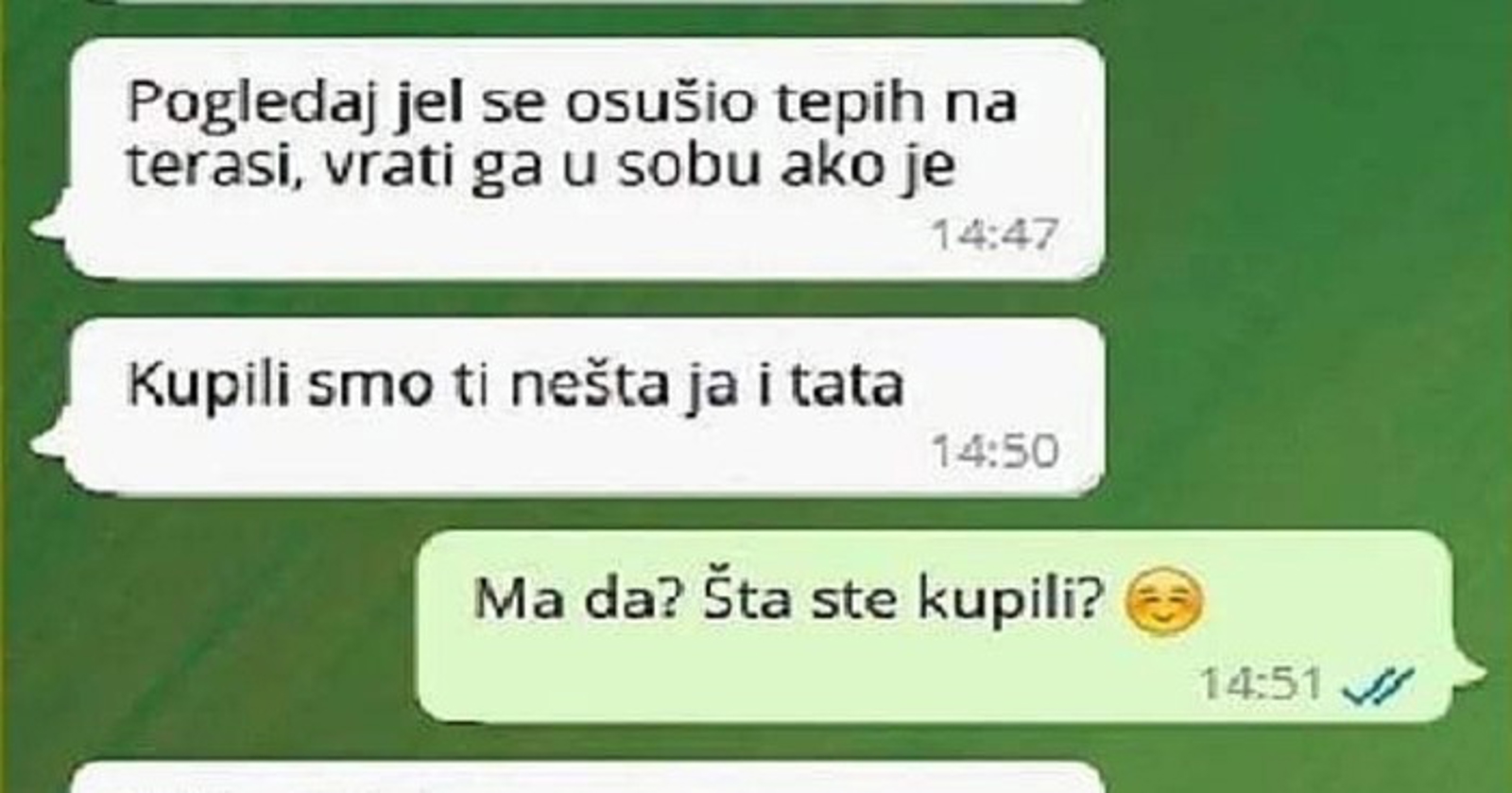 Roditelji su bili u kupovini i ostavili kćeri listu zadataka, morate vidjeti kako su joj smjestili