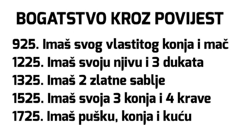 Fora o bogatašima kroz povijest i danas šera se mrežama, istovremeno je komična i tragična