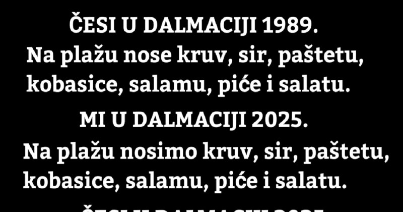 Razliku između Čeha i Hrvata na Jadranu nekad i sad lajkalo je preko 3000 ljudi, zamislit će vas