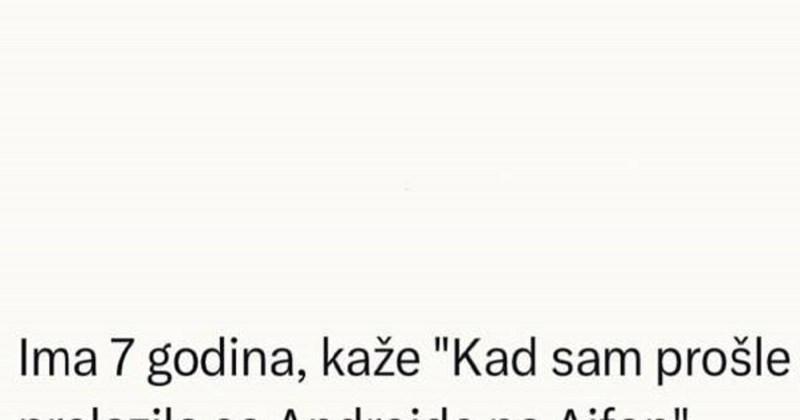 Netko je jednim primjerom objasnio razliku između 7-godišnjaka danas i nekad, genijalan je!