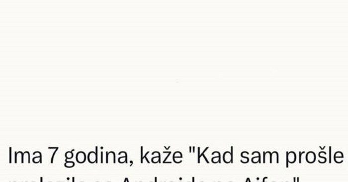 Netko je jednim primjerom objasnio razliku između 7-godišnjaka danas i nekad, genijalan je!