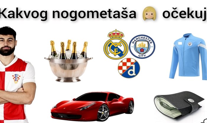 Fora prikazuje očekivanja i realno stanje muškaraca koji žele postati nogometaši, urnebesna je!