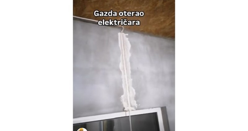 Tip iz susjedstva posvađao se s električarom pa sam odradio njegov posao, morate vidjeti rezultat