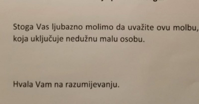 Na zgradi u Zagrebu osvanula je vrlo zanimljiva poruka susjedima, svi su iznenađeni kako je napisana