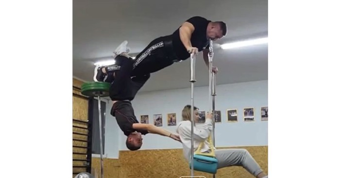 Tip iz Poljske postao je viralan zbog drastičnih treninga u koje uključuje obitelj- kao utege!