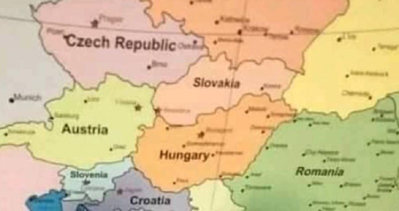 Širi se urnebesna karta fotkana u Danskoj, morate vidjeti kako su nazvali Srbiju