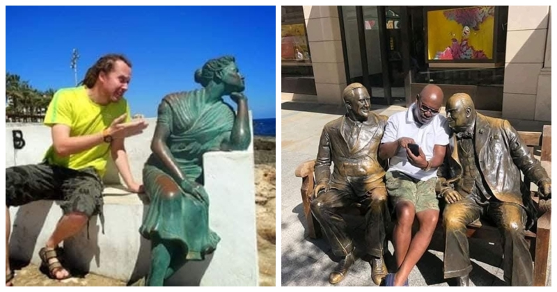 Ekipa pozira sa spomenicima i teško je odlučiti čija ideja je komičnija, evo 20+ primjera