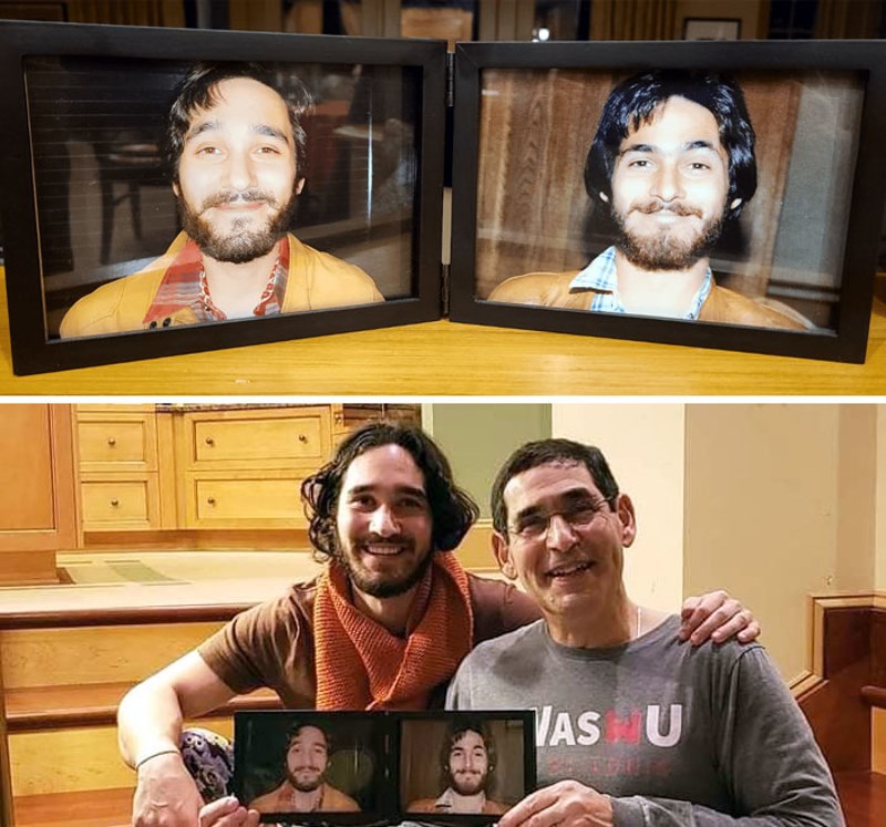 Ljudi su mi uvijek govorili da sličim svom ocu. Pa kad sam našao njegovu fotografiju s 28 godina, morao sam je rekreirati kad sam napunio 28