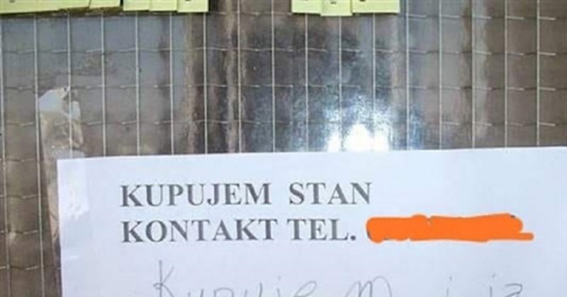 Netko je na oglas zalijepljen na ulaz zgrade dopisao urnebesnu opasku, ovo morate vidjeti