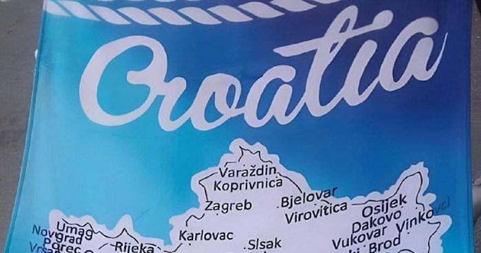 Ručnik s printom karte Hrvatske zabavio je ekipu na Fejsu, nemoguće je prebrojati sve greške