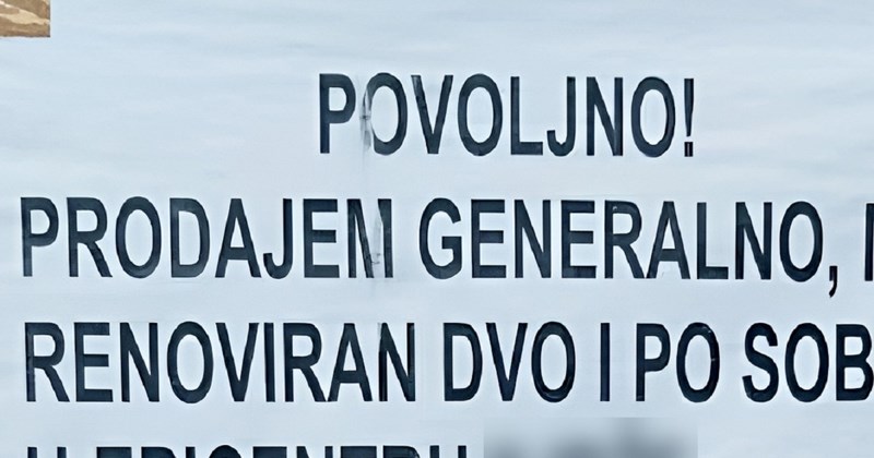 Oglas za prodaju stana nasmijao je društvene mreže, jedan urnebesan detalj posebno plijeni pažnju