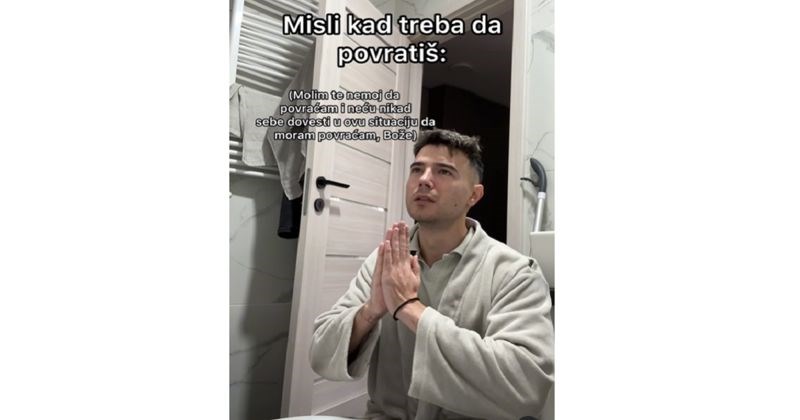 Video opisuje situaciju u kojoj smo se svi nekad našli i svi smo, očito, imali iste misli. Hit je!