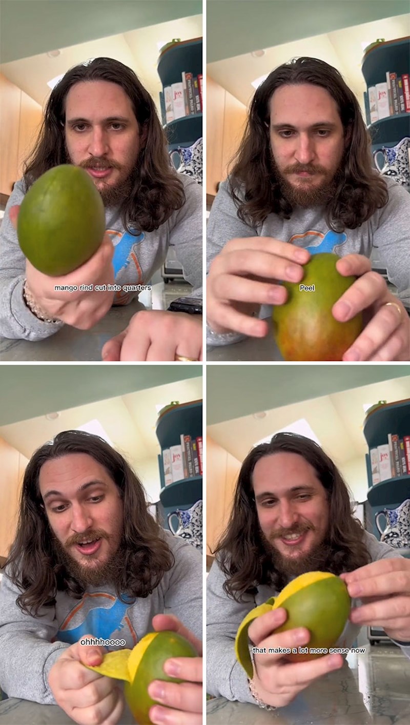 Mango treba guliti kao bananu