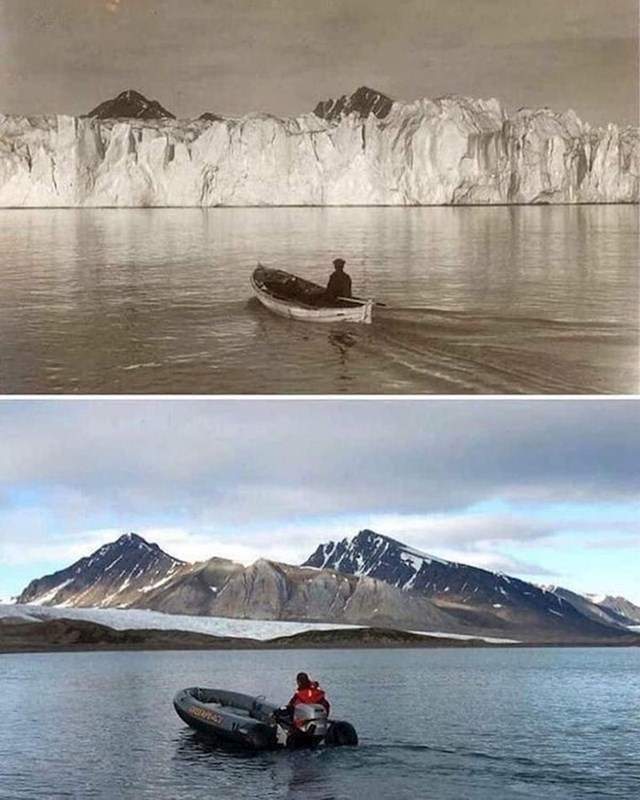 Arktik snimljen na istom mjestu prije 105 godina i danas