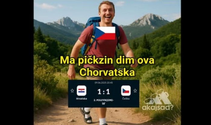 Nakon sinoćnje metle na utakmici Hrvatske i Češke, svi dijele ovu foru. Genijalna je!