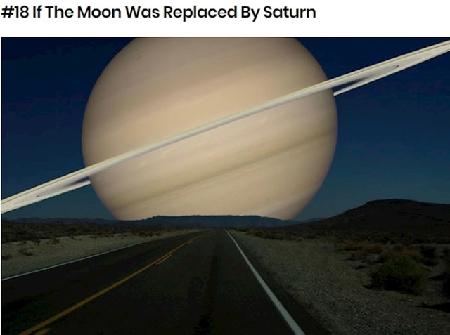 Da je Saturn udaljen od Zemlje koliko i Mjesec